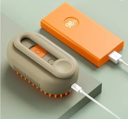 Brosse à Vapeur 3 en 1 pour Animaux – Massage, Beauté et Toilettage Facile