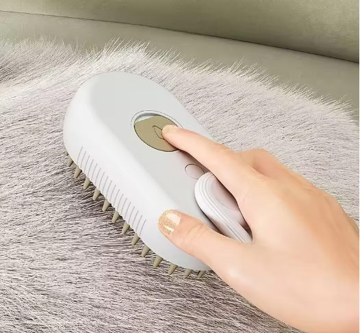 Brosse à Vapeur 3 en 1 pour Animaux – Massage, Beauté et Toilettage Facile