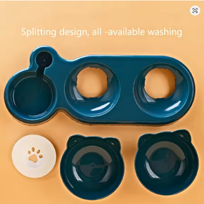 Le Coin Repas Idéal pour Votre Chat – Bols Inclinés 3 en 1