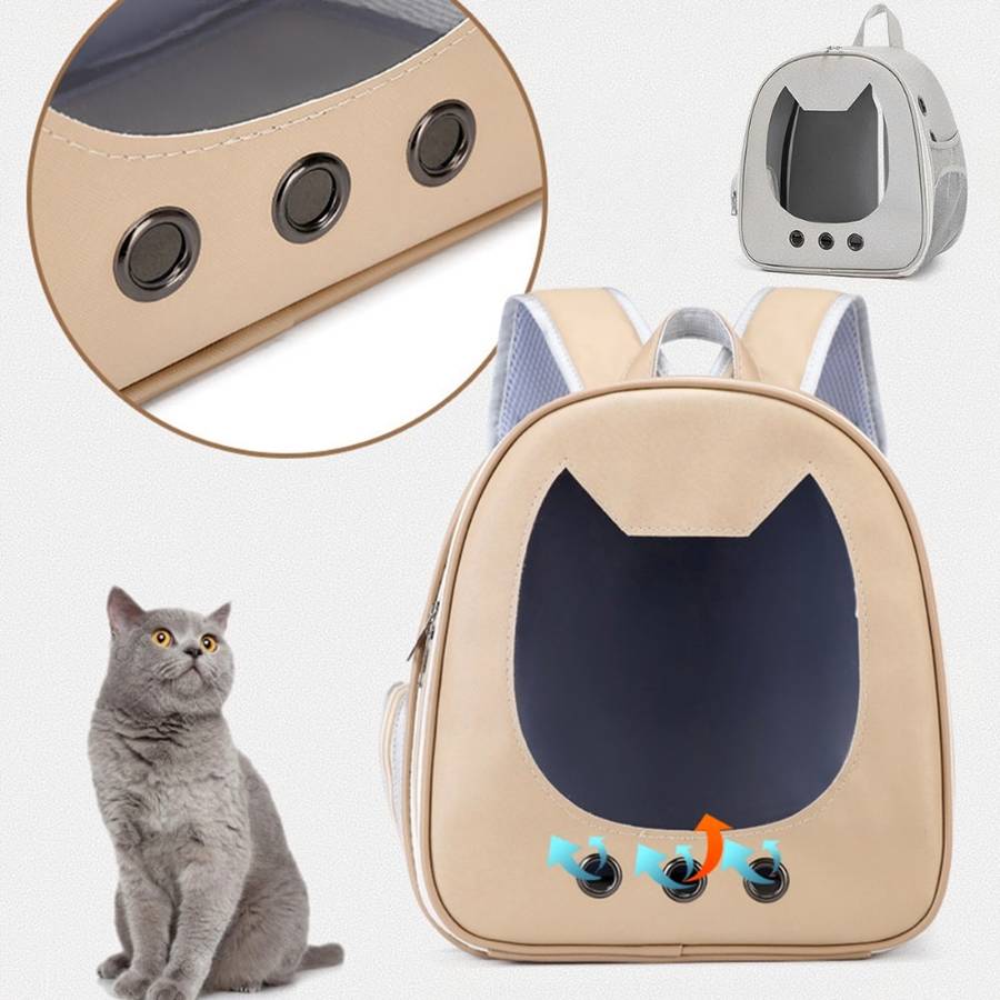 Sac à Dos de Transport pour Chat "Hublot" – Design Ergonomique